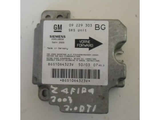 Centralina Airbag Opel Zafira 2003 CA134